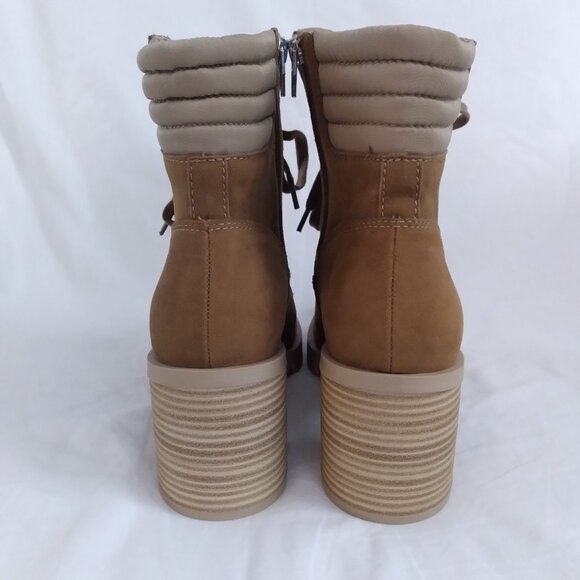 NWT Dolce Vita "Nollie" Tan Women's Combat Boots, Size 10 - Picture 8 of 11